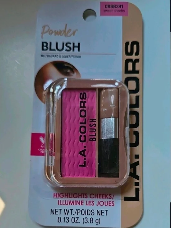 L.A. COLORS Powder Blush — Sweet Cheeks - Bright Pink 0.13oz BNIB