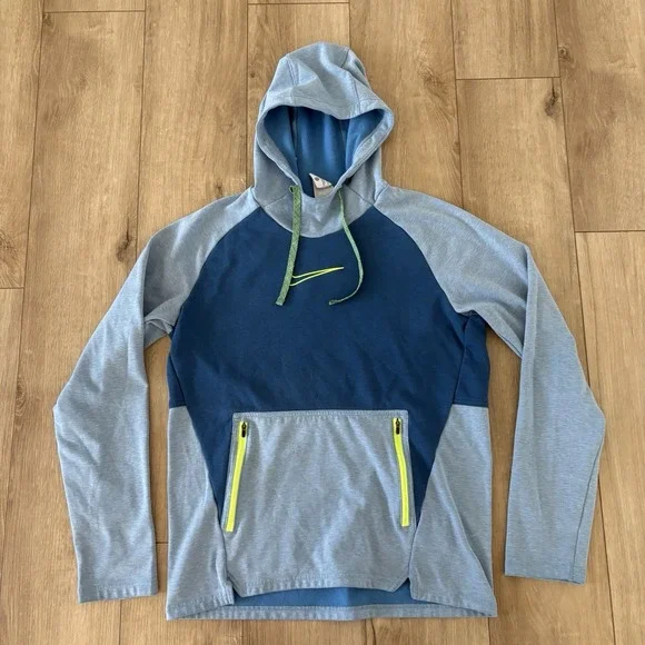 Nike Therma Fit Pullover Training Hoodie - DD2112 Men's - Medium Blue