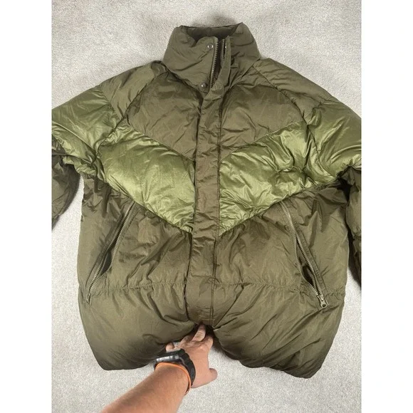 Nike Jacket Winter Coat‎ Down Filled Puffer 928893-395 Green Men's Large Tall