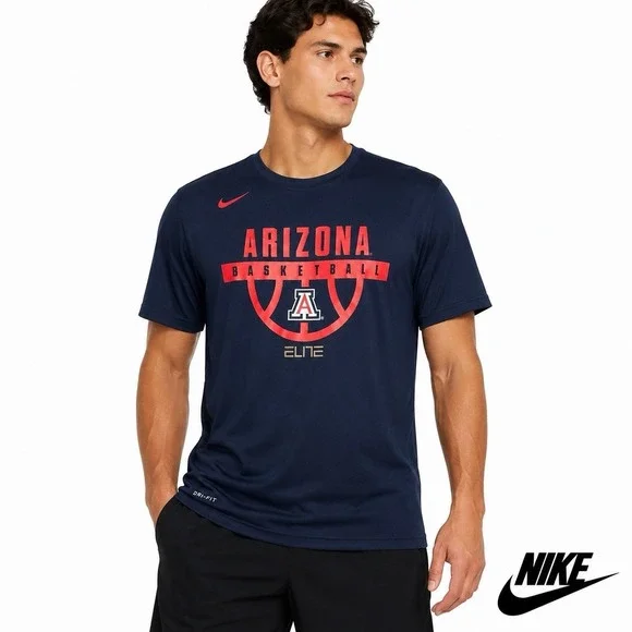 Nike Dri-FIT Arizona Wildcats Basketball Elite Athletic T-Shirt Men's XL Navy