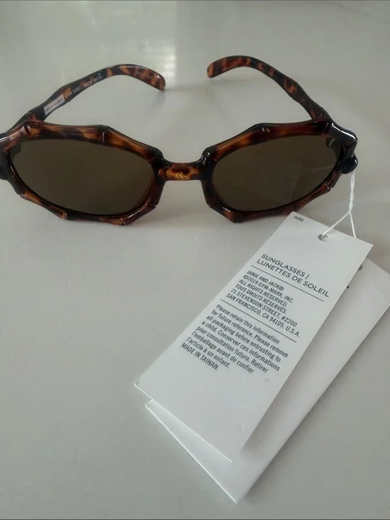 Janie and Jack Tortoise Shell Kids Sunglasses with Brown Lenses