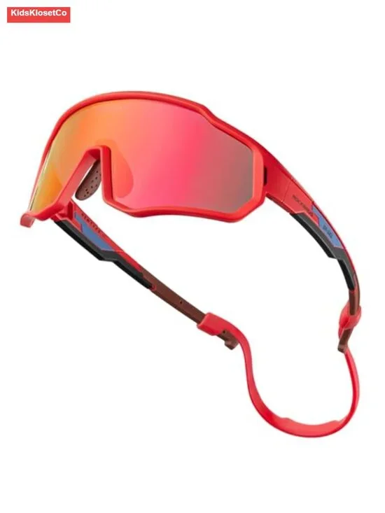 Kids Polarized Sunglasses with Lanyard Strap UV Protection