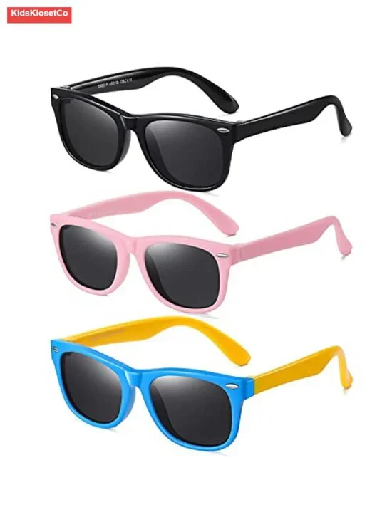 3 Pack Polarized Sunglasses for Kids