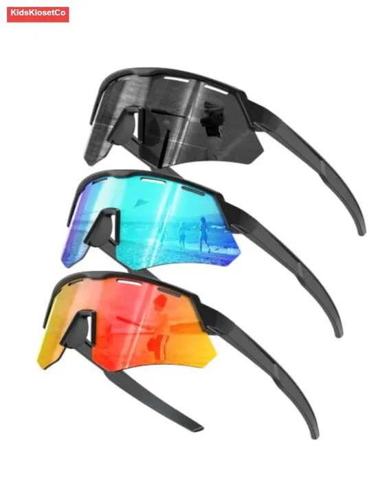 Polarized Kids Sunglasses UV400 Protection Sports Baseball Cycling Running Boys