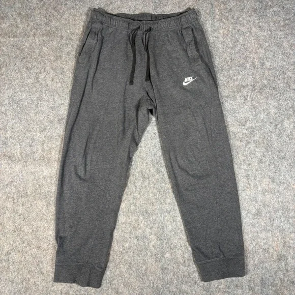 Nike‎ Joggers Mens L Charcoal Grey BV2762 Tapered Sweatpants Joggers Drawstring
