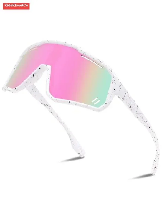 Kids UV400 Sports Sunglasses Baseball Biking Tennis Outdoor Goggles Youth