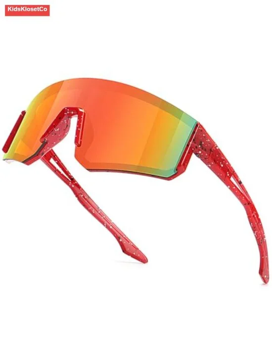 Youth Baseball Sunglasses for Kids Lightweight Wrap Around UV400 Protection