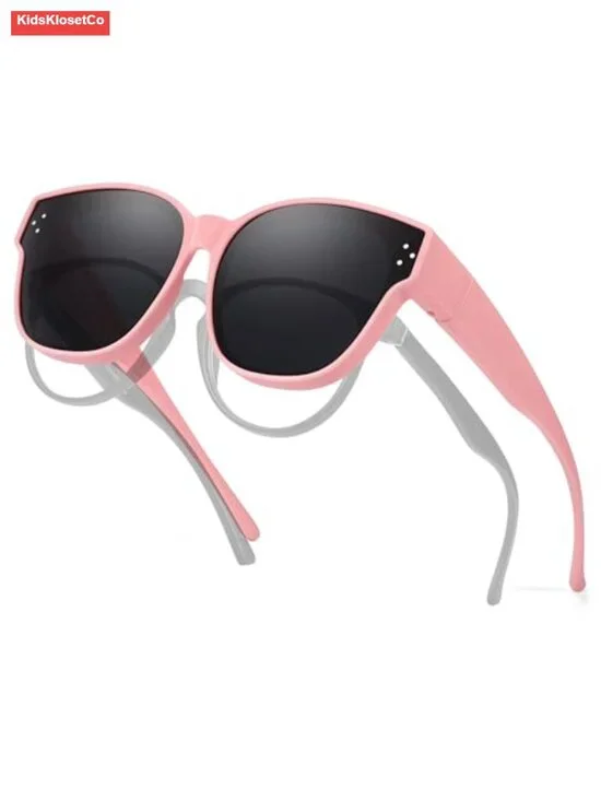 Kids Polarized Sunglasses Fit Over Glasses UV400 Protection for Ages 6-12