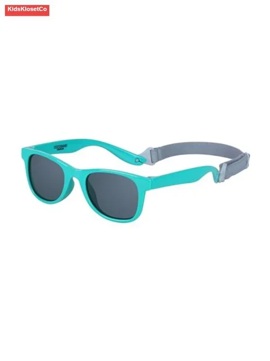 Kids Polarized Sunglasses with Strap Flexible Frame Soft Silicone Nose Pads
