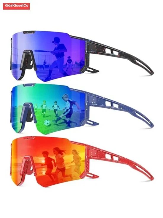 Polarized Kids Sunglasses UV Protection with Glasses Strap