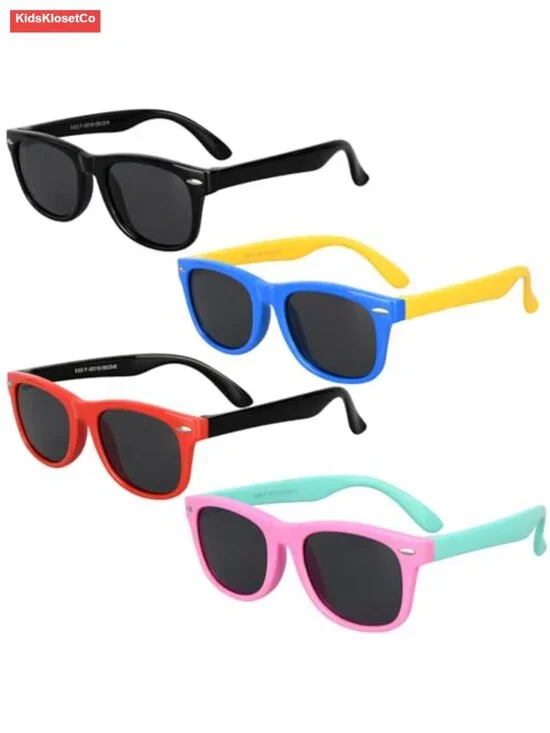 Kids Polarized Sunglasses UV Protection Flexible Rubber Frame