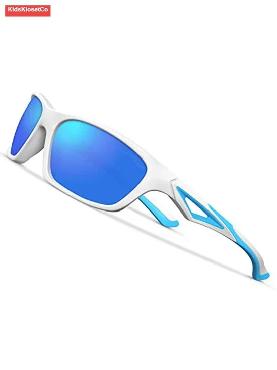 Kids Polarized Sunglasses with TPEE Unbreakable Frame - Sport Baseball Cycling