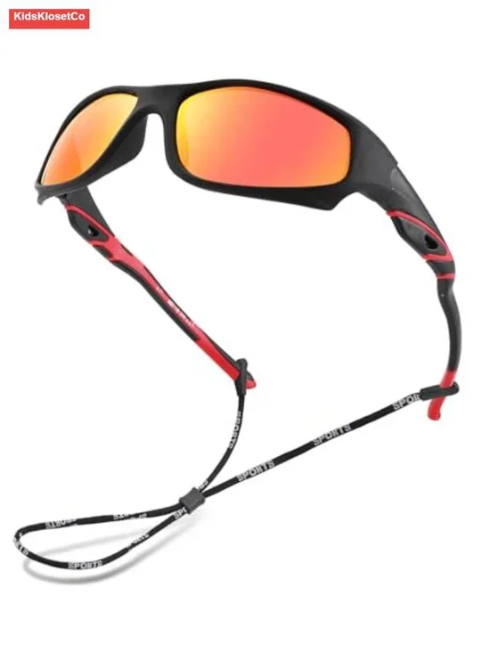 Flexible TPEE Frame Kids Polarized Sunglasses for Sports