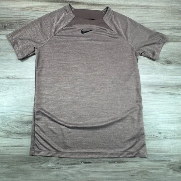 Nike Dri-FIT Mens Training‎ Shirt Mauve Brown Space Dye DQ5053-291 Size M