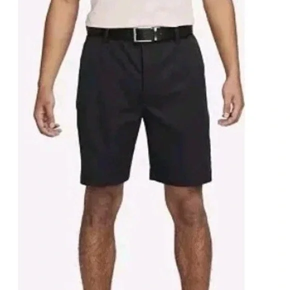 Nike Golf Dri-FIT Mens Black Flat Front‎ Performance Shorts Size 36