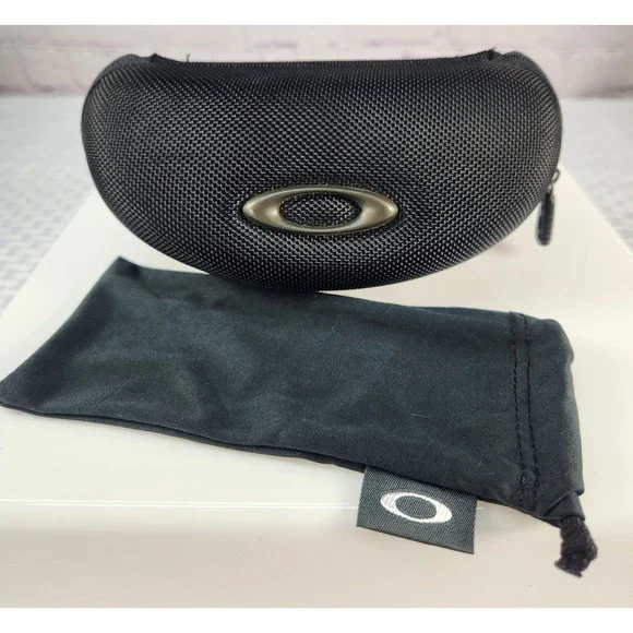 Oakley Sunglasses Case Half Jacket Soft Vault Zipper Nylon Empty Clamshell