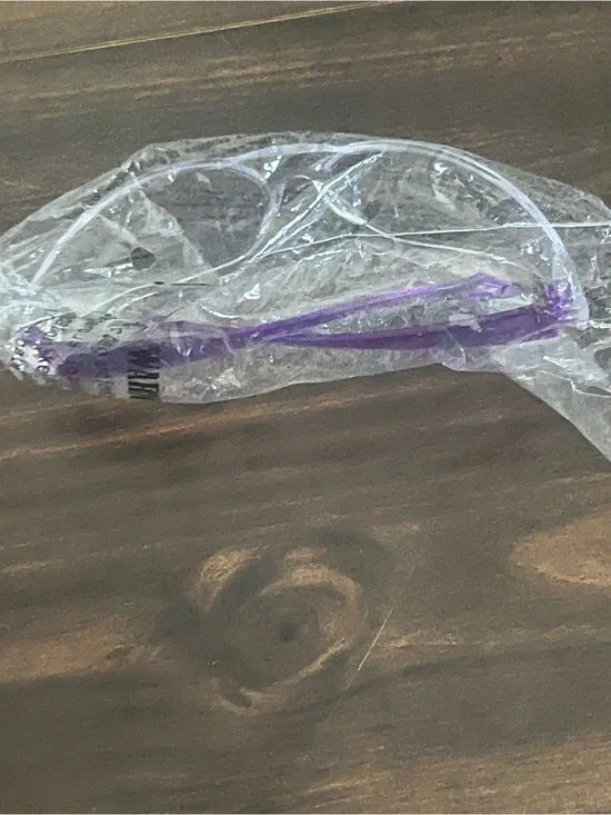 Purple Clear Plastic Kids SunGlasses