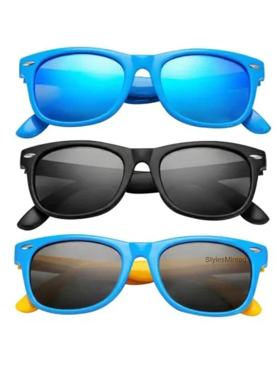 Kids Polarized Sunglasses with TPEE Flexible Frame UV400 Protection
