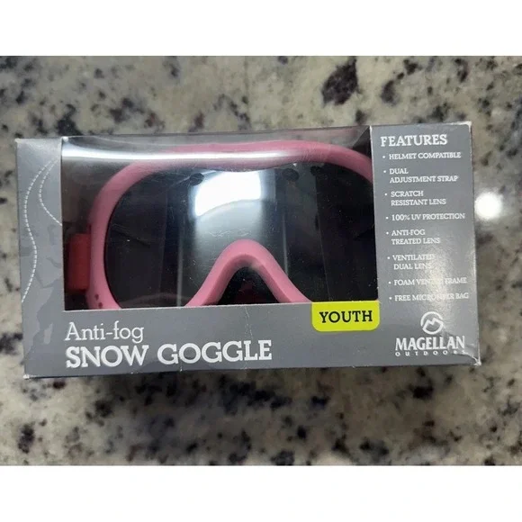 New Magellan Anti-Fog Snow Goggle Youth Pink