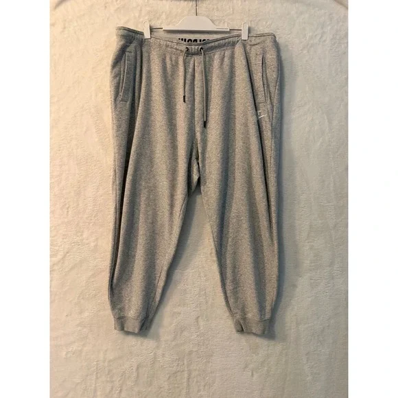 Nike Mens 3X Heather Gray Fleece Joggers‎ Just Do It Graphic Sweatpants