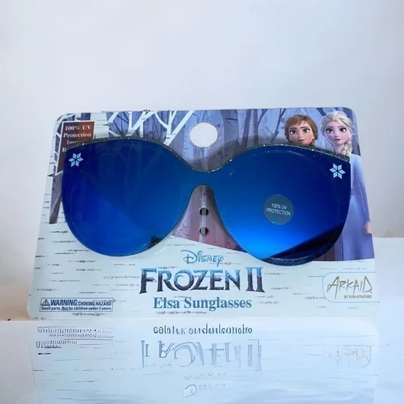 Frozen Elsa Sunglasses NWT Disney Blue 100% UV Protection