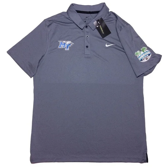 NIKE Middle Tennessee Blue Raiders MTSU‎ Polo Shirt Bahamas Bowl Large L ~ New
