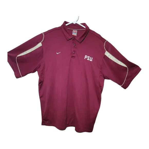 Vintage Florida State FSU Nike Fot DRY‎ Polo Shirt Size XL Mens B44