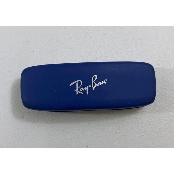 RAY-BAN JUNIOR AUTHENTIC‎ CLAMSHELL EYEGLASSES SUNGLASSES CASE  - BLUE OLDSTOCK