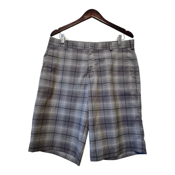 Nike Golf Tour Performance Plaid Shorts Mens Sz 34 Inseam 11