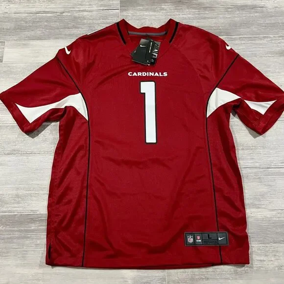 Men's Size Large Nike Arizona Cardinals Kyler Murray On Field‎ Jersey Red NFL