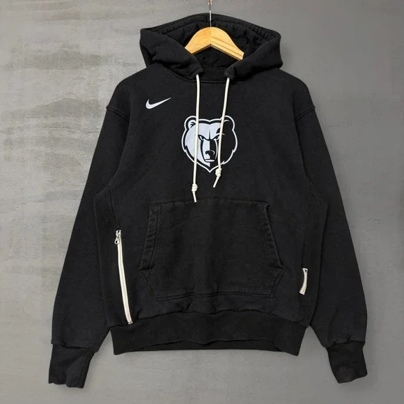 Nike‎ Memphis Grizzlies NBA Hoodie Black Side Zip Pullover Medium