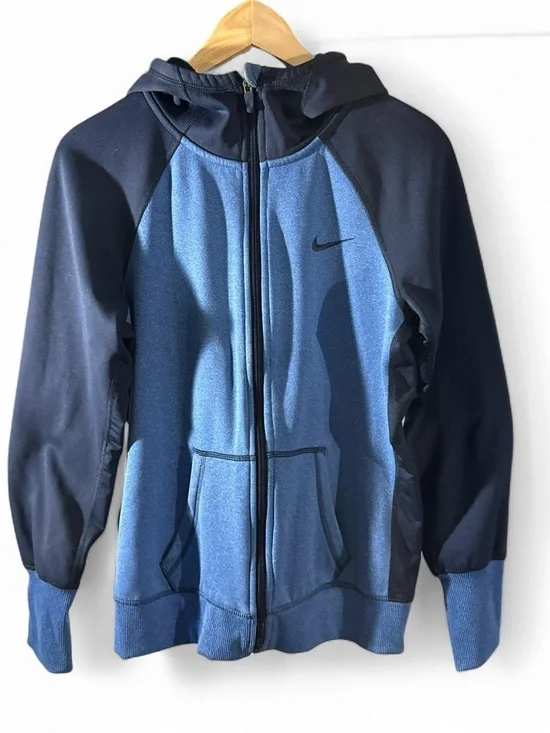 Nike Blue and Navy Full-Zip Performance Hoodie Jacket