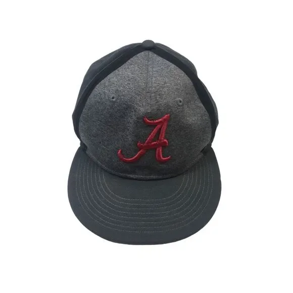 Alabama Crimson Tide Nike Dri-Fit Adjustable Baseball Cap Grey & Black With‎ Red