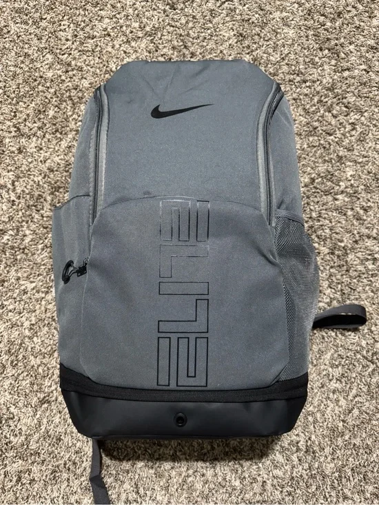 Nike Gray and Black Elite Men's Backpack