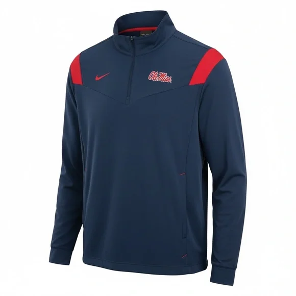 Nike Men's Ole Miss Logo‎ DF Victory 1/4 Zip Pullover XL