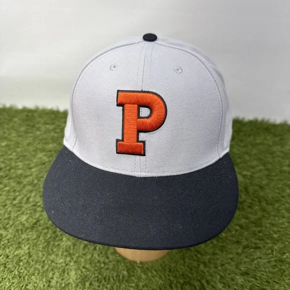 Nike Princeton University Tigers Hat Fitted 7 1/2 Black Grey Orange Baseball