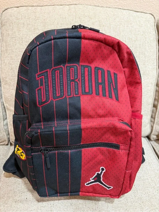 New Nike x Air Jordan Backpack Playoff Edition Red Black Large