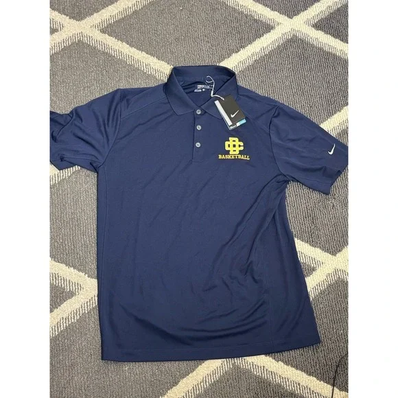 Brand New With Tags Polo  Navy‎ Blue Mens L Detroit County Nike Basketball