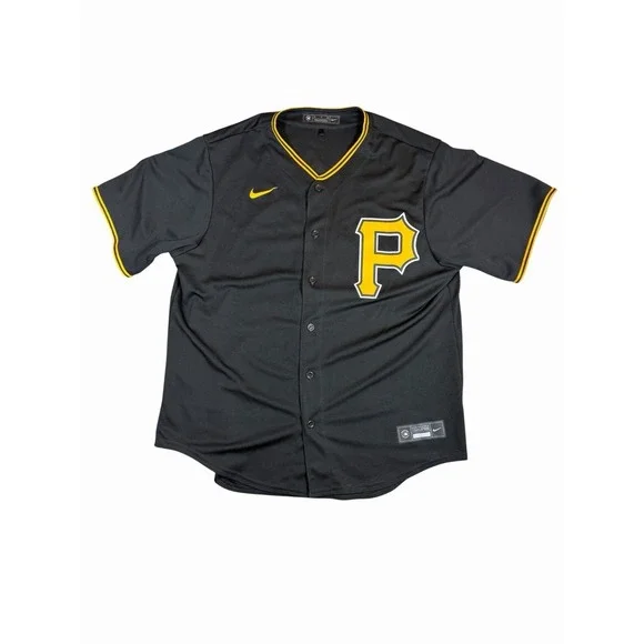 Nike Pittsburgh Pirates Lambert #16 MLB Baseball Jersey Men's XL Black Gold