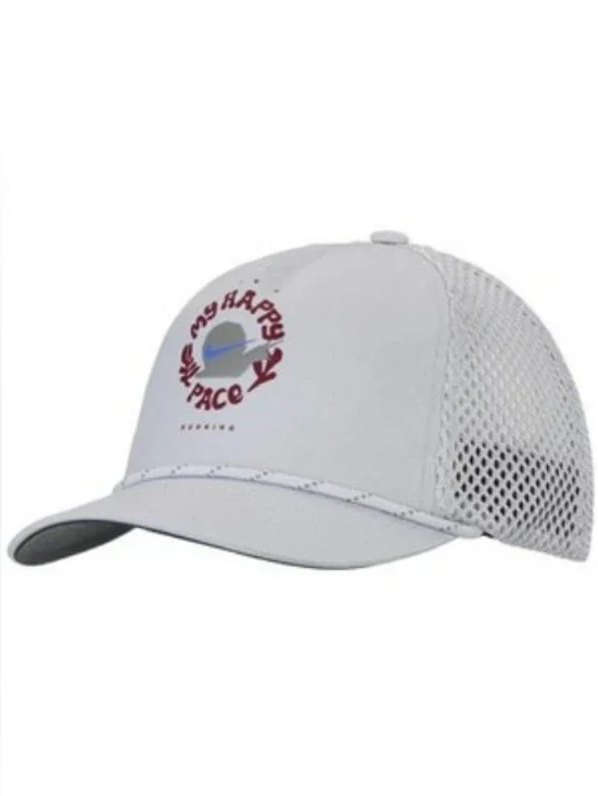 New Nike Pro Dri-FIT Unstructured Happy Pace Cap Pure Platinum/Anthracite