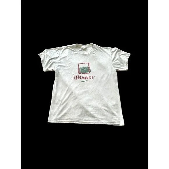 Vintage Nike Track & Field 90s  Gray Label Off‎ White T-shirt Medium Distressed