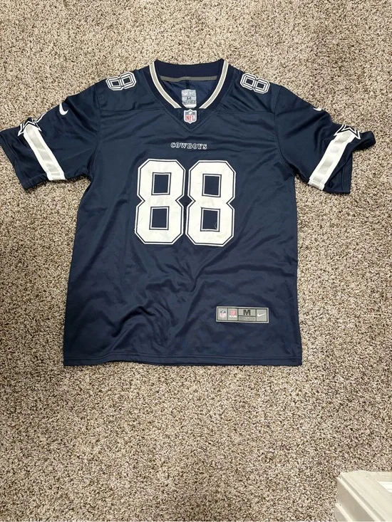 Nike Navy and White Football Jersey #88