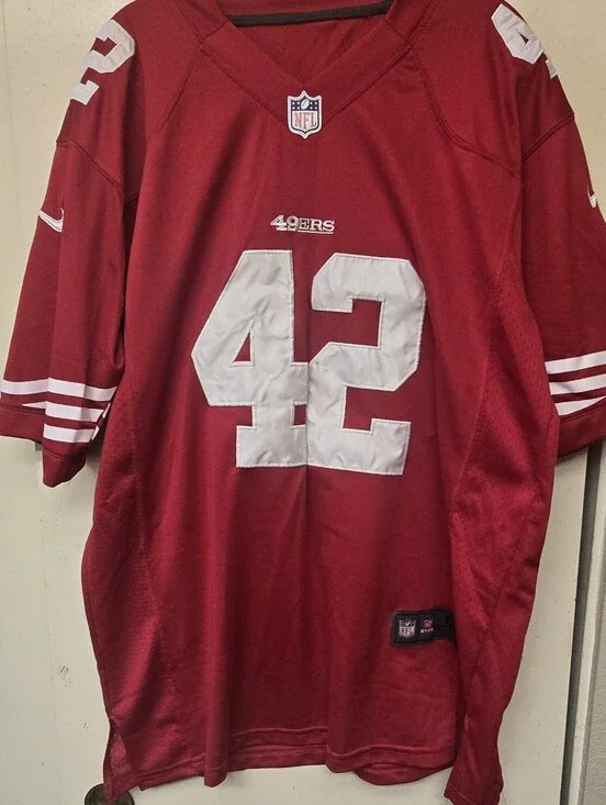 Nike Red NFL On-Field Jersey Interior Tag
