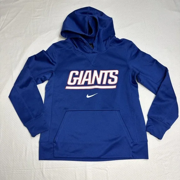 Nike NY Giants Youth Sz M 10/12 Hoodie Blue‎