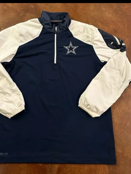 Nike Dallas Cowboys sideline Dri Fit 1/4 zip pullover