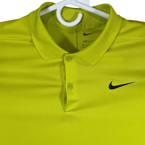 Nike Dri-FIT Mens Performance Polo Shirt Volt Yellow DH0822-308 Medium