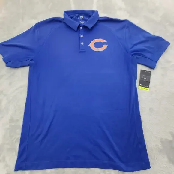 Nike Chicago Cubs Polo‎ Shirt Mens Large 2XL Blue Authentic
