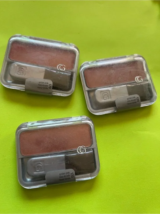3 Cover Girl Cheekers Blush GLDN PINK Discontinued Retired Rare Golden Pink