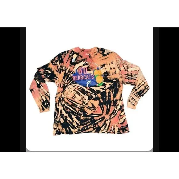 Cincinnati Bearkats Peach Bowl Tie-Dye Long Sleeve