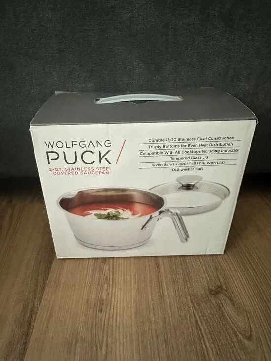 Wolfgang Puck 2-qt. Stainless Steel Covered Saucepan